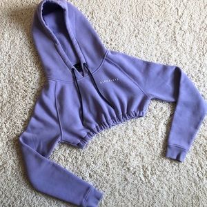 Alphalete light purple cropped hoodie